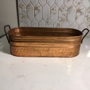 Vintage Copper Tray with Handles